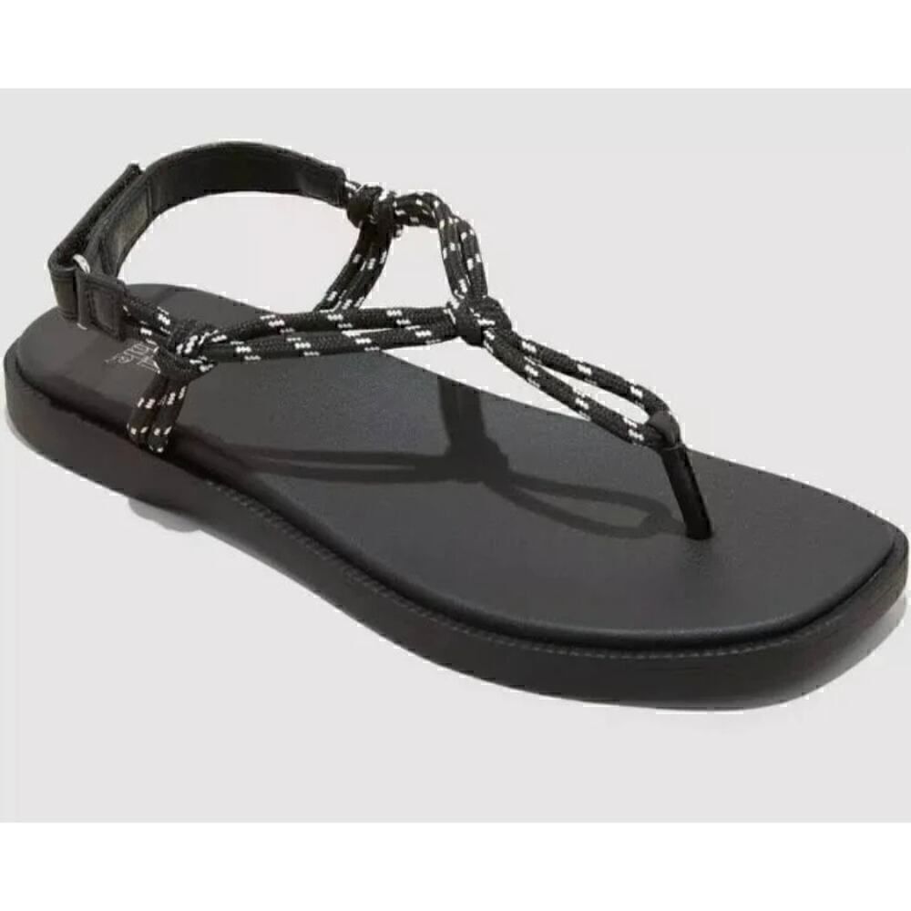 Wild Fable Women's Black Carson Rope Hiker Sandals Size US 11